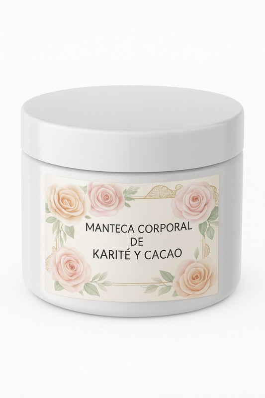 Manteca corporal de  Karité  y Cacao